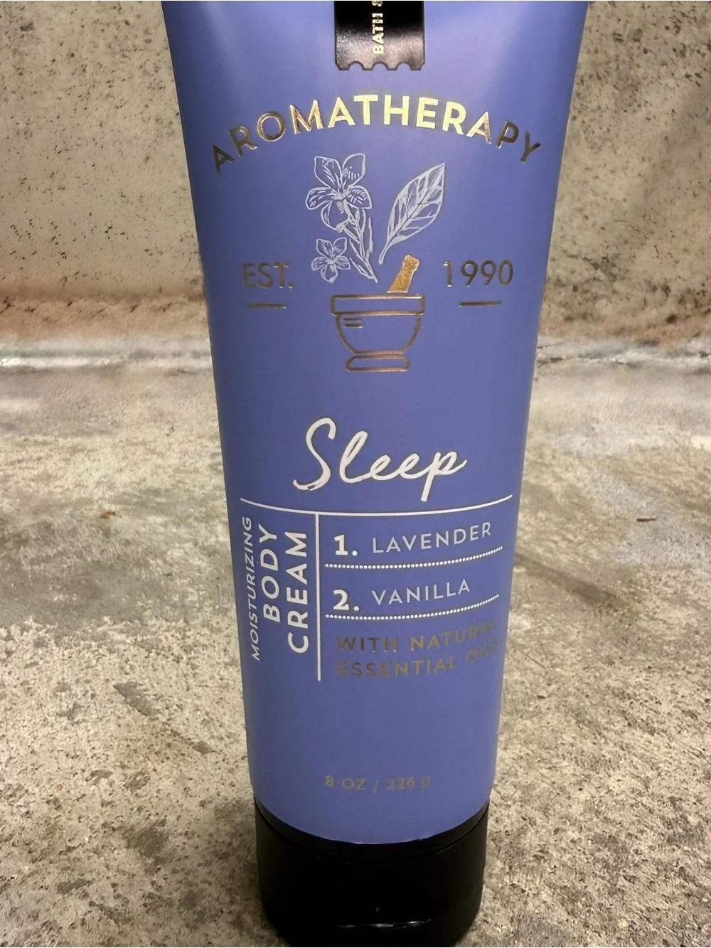 Bath & Body Works Sleep Lavender Vanilla Body Cream 8oz Discontinued